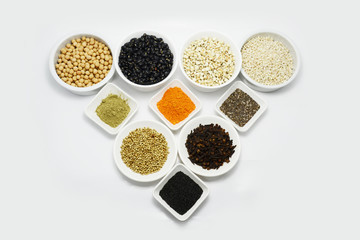 seasoning herb spice and bean for cooking