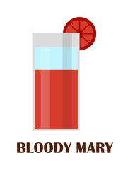 Blood mary vector illustration.