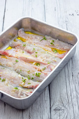 Cooking Baked sea bass