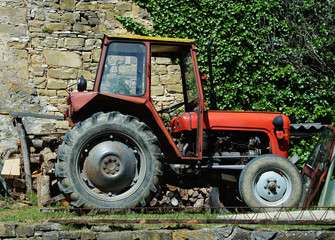 red tractor