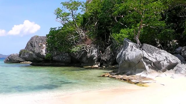 The coast of the tropical island.  El Nido. Philippines.