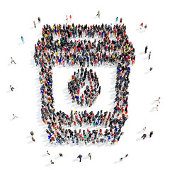 people group Cup of coffee 3d