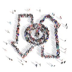 people currency exchange 3d