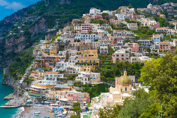 Beautiful town of Positano, Amalfi coast, Campania region, Italy