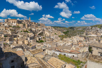 Obraz premium Beautiful town of Matera, Unesco heritage, Basilicata region, Italy