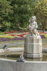 Sculpture situated at Wellington Botanic Garden, New Zealand