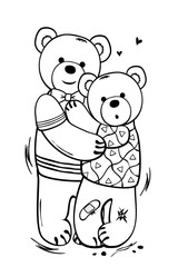 Wieder Aua, brauch ein Pflaster.