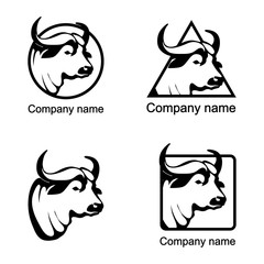 Set of Cow logo