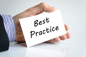 Best practice text concept
