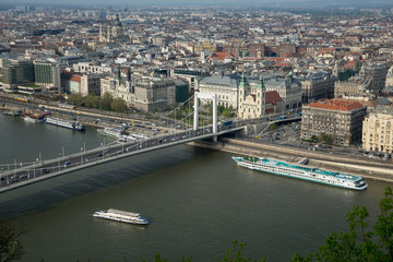 Obraz premium River Danube in Budapest Hungary