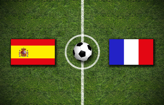 Spanien gegen Frankreich