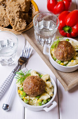 Grilled meat cutlets