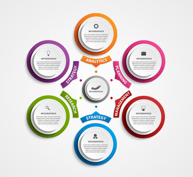 Abstract options infographics template.