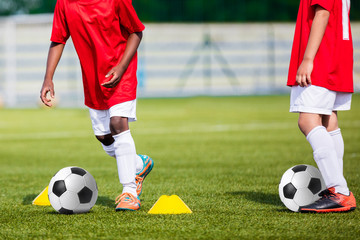 Soccer Children Training. Soccer Football Training for Young Boys