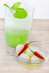 Melonen Smoothie mit Chili