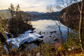 Fototapeta na wymiar Norweski pejzaż