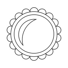 Pie icon in outline style