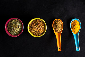 Colorful Indian spices