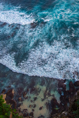 Ocean waves top view