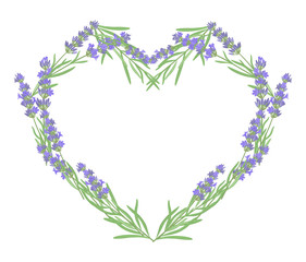 The background for the text label of the packaging the card with lavender flowers.