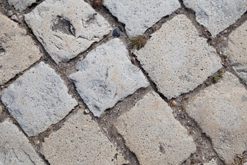 Floor paved - grey background texture