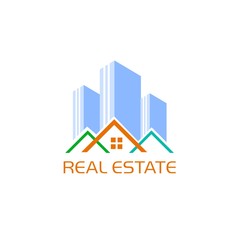 Logo template real estate, Clean, modern and elegant style design
