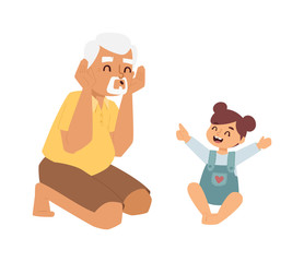 Family games vector illustration.