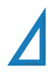 Corner ruler tool flat icon vector