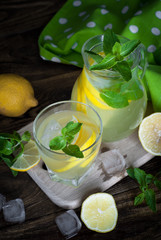 Lemonade in a glass