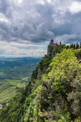 San Marino, Italy the castle of Rocca della Guaita