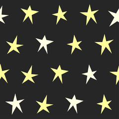 Abstract stars seamless pattern background.