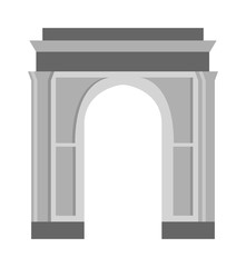 Arch vector icon isolated