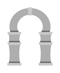 Arch vector icon isolated