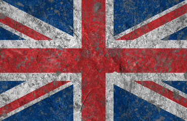 Great Britain grunge flag