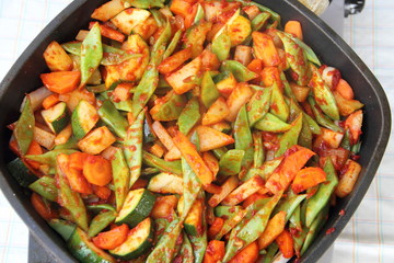 gemischtes Pfannengemüse