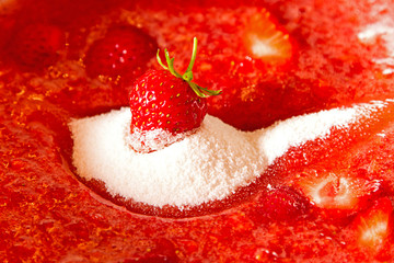 Erdbeermarmeldade selbst gemacht 