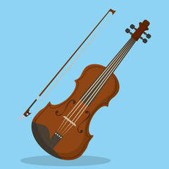 cello icon. Music instrument. vector graphic