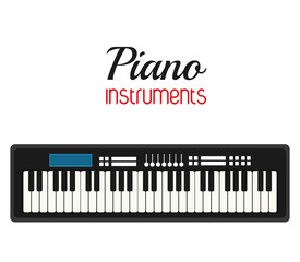 Fototapeta premium piano icon. Music instrument. vector graphic