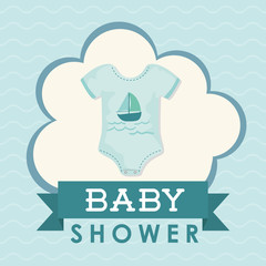Baby Shower. cloth. Pastel design. vector graphic