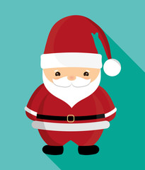 Santa cartoon icon. Merry Christmas design. vector graphic