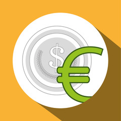 Money design. Financial item icon. White background, isolated il