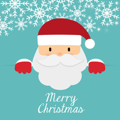 Santa cartoon icon. Merry Christmas design. vector graphic