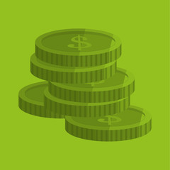Money design. Financial item icon. White background, isolated illustartion