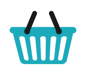 Shopping basket icon. Shopping and commerce design. vector graph