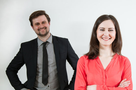 Portrait of a happy business people