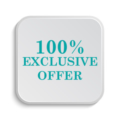 100% exclusive offer icon