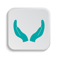 Protecting hands icon