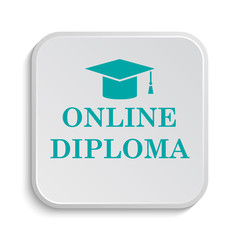 Online diploma icon