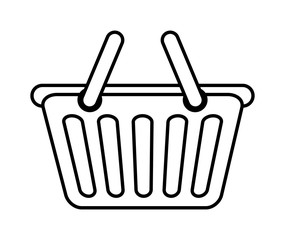Shopping basket icon. Shopping and commerce design. vector graph