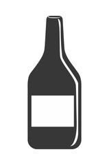 bottle of wine icon. Menu design. vector graphic